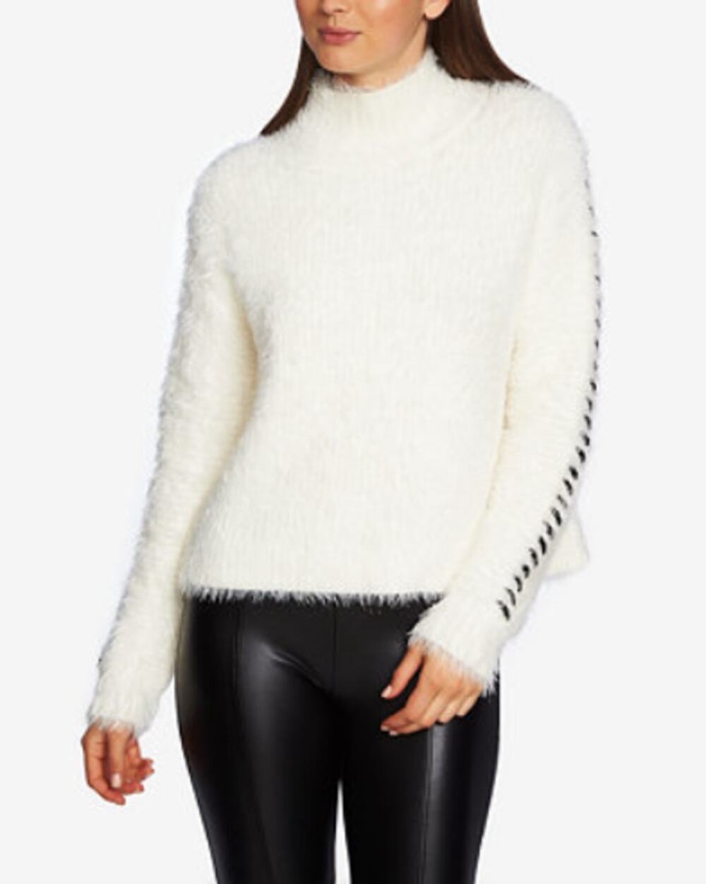 EUC 1.STATE Whipstitch Eyelash Sweater - Large